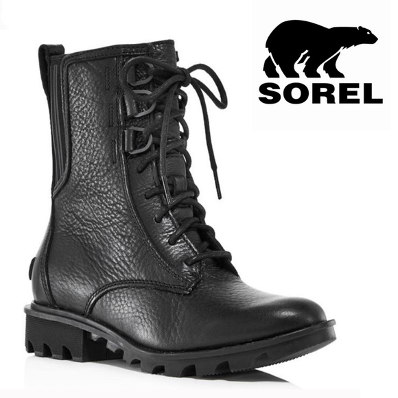 Sorel Shoes - SOREL Waterproof Black Leather Boots Sz 8.5 NEW